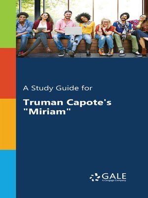 cover image of A Study Guide for Truman Capote's "Miriam"
